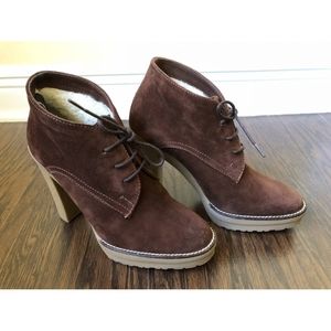 《 RL Purple Label 》Lug Sole Shearling Bootie